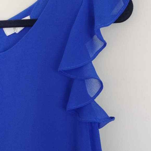E and M Royal Blue Blouse - Picture 4 of 7